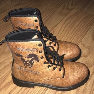 Horse Detail Combat/Work Boots